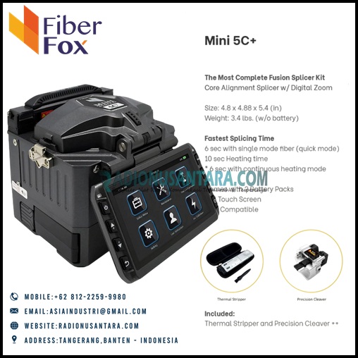 FiberFox MINI 5C+ Core Alignment Splicer