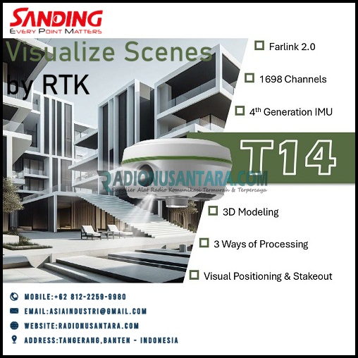 SANDING GEMINI T14 GNSS GPS RTK Receivers