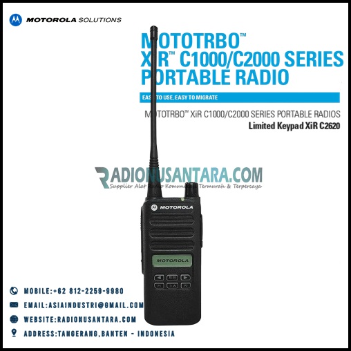 Motorola MOTOTRBO™ XiR C2620 Limited Keypad Portable Radio