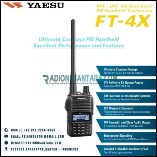YAESU FT-4XR – VHF/UHF Dual Band FM Handheld Transceiver