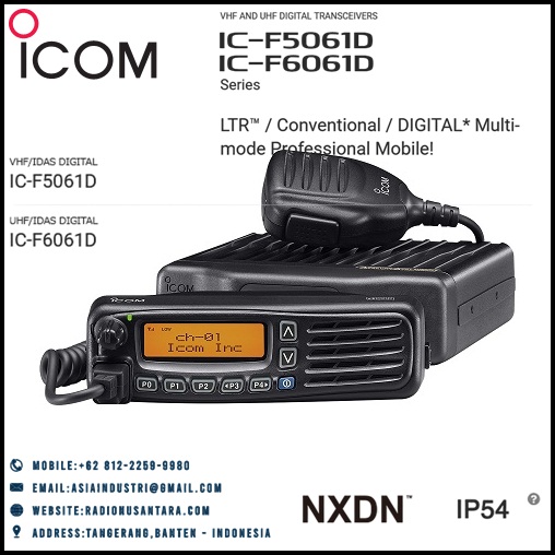 ICOM IC-F5061DF6061D IDAS Digital Transceivers