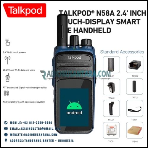 Talkpod N58 PTT Network Touch Screen Android Radio