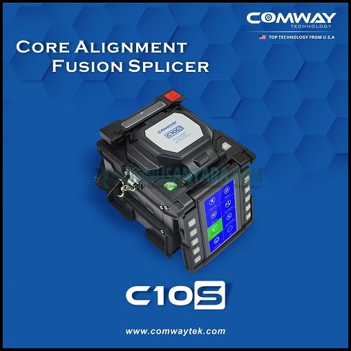 COMWAY C10S 2-in-1 Fiber Endface Melter & Fusion Splicer