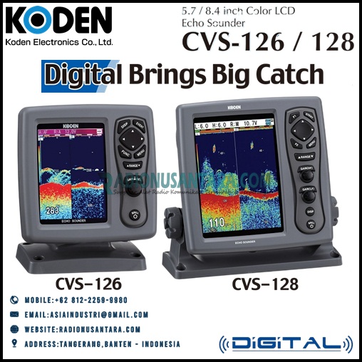 Koden CVS-126 and CVS-128 Echo Sounder